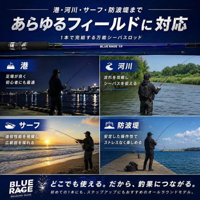 今だけP5倍】NICITE シーバスセット 9.0 BLUE RAGE ＆ フライデー3