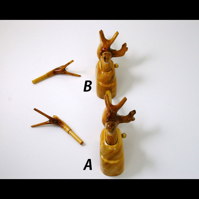 ヘラブナ万力天然木一点物