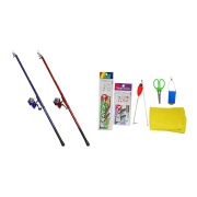 ベイシック スマイル ちょい投げセット270(仕掛・小物付)(basic-120746) | グラス投げ竿 スピニングリール 入門用セット 投げ釣り サビキ 初心者 キッズ ファミリー