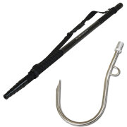 おり釣具 大型魚対応 フルロックシャフト 6m ギャフ＆カーボンシャフト フライングギャフ 2点セット (gaffset-12)｜シャフト 6m 青物 ブリ ショアジギング  ヒラマサ カンパチ 