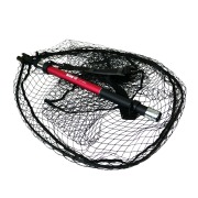 おり釣具 ジョイント一体型ランディングネットL ＆ カーボン超小継玉の柄 レッドラーカル400 2点セット (landingset-286)｜ランディングネット ラバー ランディングネットシャフト ラバーネットタモ網シャフト ラバーネット