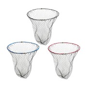 おり釣具 四つ折り磯玉網 50cm ガンメタ/ブルー/レッド（ori-50net）｜ 玉網 タモ網 ショア 波止場 オカッパリ 折り畳みネット 釣り シーバス ルアー 丸型 ナイロンネット 磯釣り 沖堤 青物 タモ