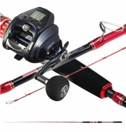 おり釣具オリジナル シマアジ電動セット シーマスタッグ シマアジ GS 200-100＆ダイワ 25 レオブリッツ 400J 右ハンドル/電動リール (ori-funeset991)｜おり釣具 船竿 船釣り 沖釣り 深海釣り シマアジ 電動リール  遠征釣り グラスソリッド