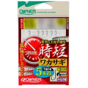 【今だけP5倍】オーナー W3479 時短ワカサギ5本 針2号 ハリス0.3号(owner-249822)[M便 1/20]｜わかさぎ ワカサギ 公魚 仕掛け 仕掛 針 ハリ はり 餌 山中湖 ドーム 入鹿池 桧原湖 野尻湖 岩洞湖  