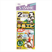 ササメ スルスル手長エビ 1.5m 2号(sasame-321395)[M便 1/20]｜手長エビ 池 川 釣具