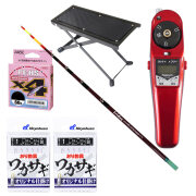 フライデー 電動ワカサギ 5点セット [ワカサギ穂先27cm ＆ ワカサギ電動リール ＆ ワカサギ仕掛け3枚 ＆ ライン0.2号(60m) ＆ ワカサギ電動リールテーブル](waka-5ten-27set)