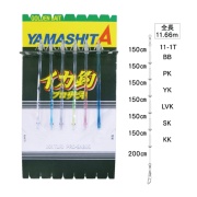 ヤマリア イカ釣プロサビキ KRT 11-1 6本(yamaria-546255)[M便 1/2]|ヤリイカ スルメイカ 船イカ 直結仕掛 11cm キラッと針 イカサビキ