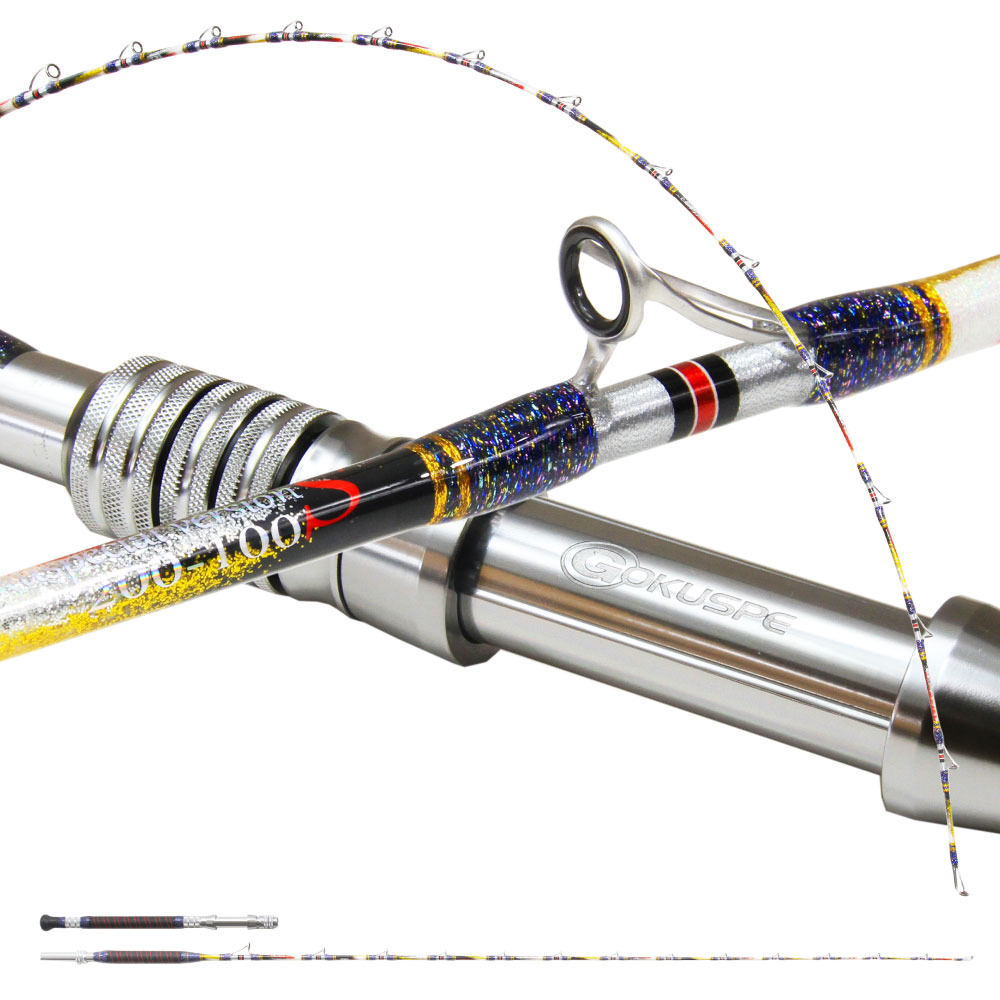 ゴクスペ×おり釣具 限定カラー 6代目ゴクスペシャル バージョンS 200-100(ori-782746)|シマアジ アジ イサキ マダイ ヒラメ 船五目 釣り 船竿 竿 釣 グラスソリッド 総糸巻 船 遠里 ピュアテック