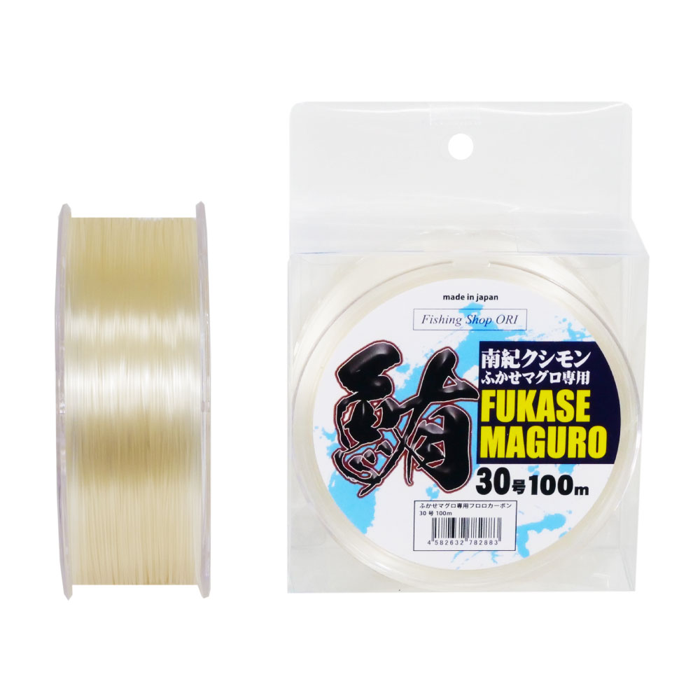 おり釣具 沖釣本舗 国産フロロ フカセマグロ専用フロロ 30号 100m スプール付(ori-782883)