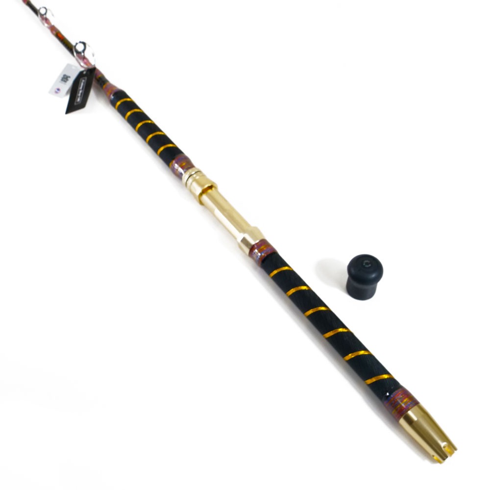 おり釣具 グラスソリッド船竿 パグマイヨ クロス総糸巻 リアルワンST 170-500号(ori-783378)｜竿 釣り竿 大物 大物竿 クエ キハダマグロ カンパチ ヒラマサ 総糸巻 ワンピース アルミシート 大型魚 おり釣具