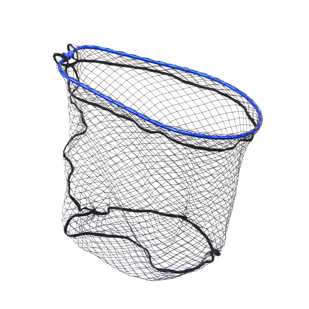 おり釣具 オーバルラバーネット 55×40 ブルー(ori-783651)|ランディングネット ラバーネット タモ 網 オカッパリ エギング シーバス 青物 スズキ チヌ グレ ブラックバス バス タモ網