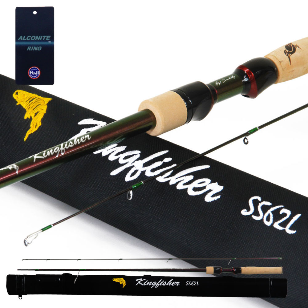 おり釣具 ハードロッドケース付 ルアースタイル キングフィッシャー トラウト/バス S562L(ori-784016)|ニジマス アマゴ イワナ ヤマメ 渓流 ストリームスピニング ネイティブトラウト 釣り トラウト