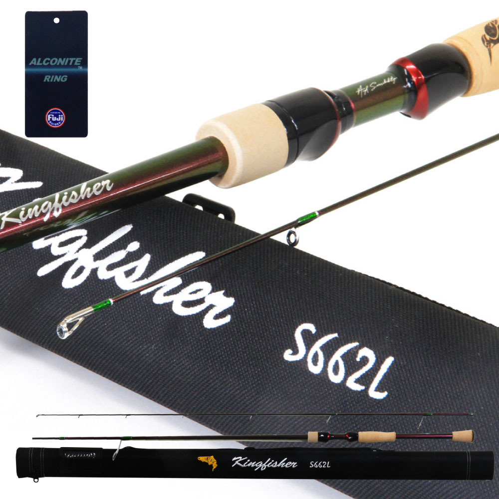おり釣具 ハードロッドケース付 ルアースタイル キングフィッシャー トラウト/バス S662L(ori-784054)|ニジマス アマゴ イワナ ヤマメ 渓流 ストリーム トラウト ルアー スピニング ネイティブトラウト 