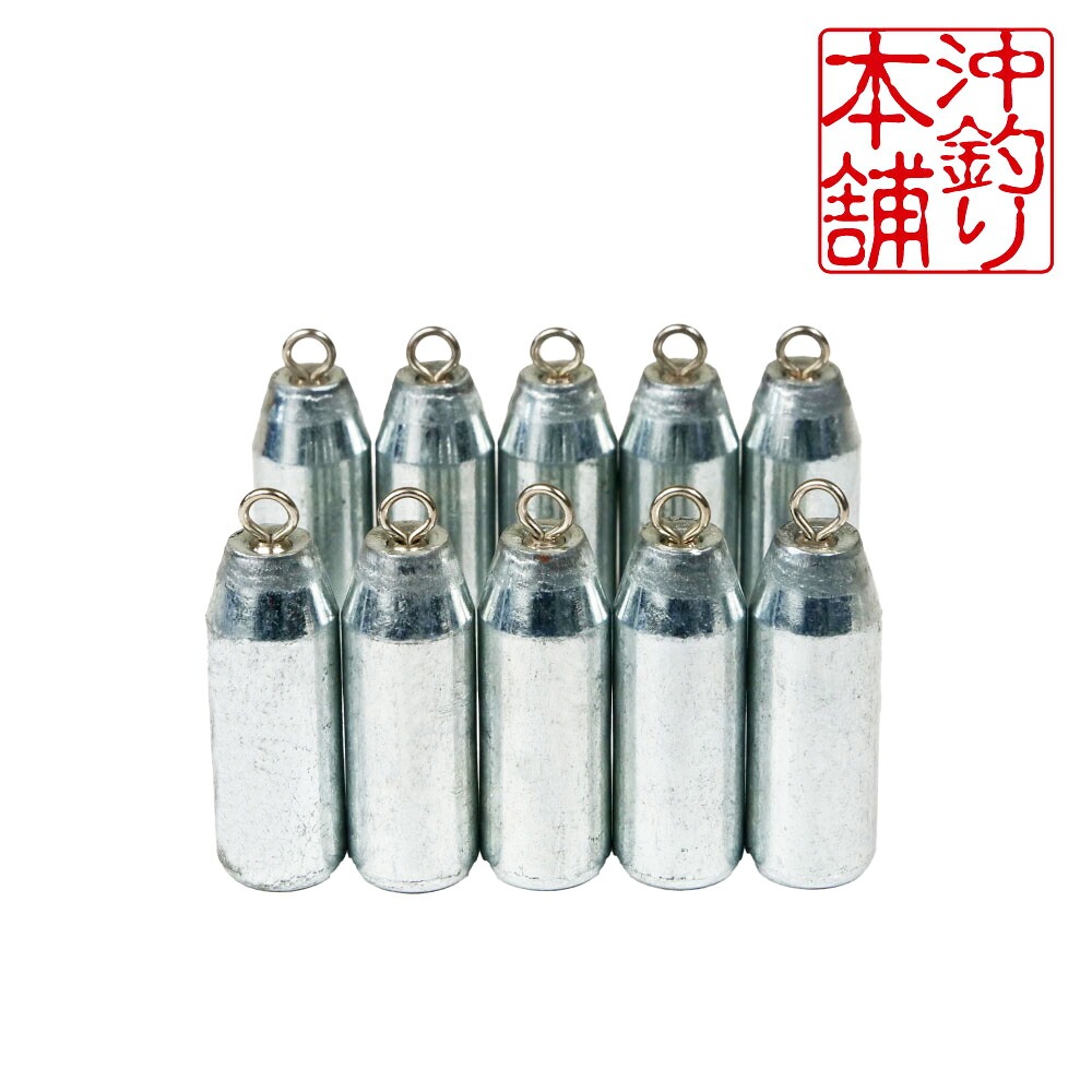 おり釣具 沖釣本舗オモリ エコバージョン 10号 10本入(ori-785389)[M便 1/2]｜釣具 釣り 船釣り オモリ 錘 エコオモリ 鉄 遠里 胴付き仕掛 天秤
