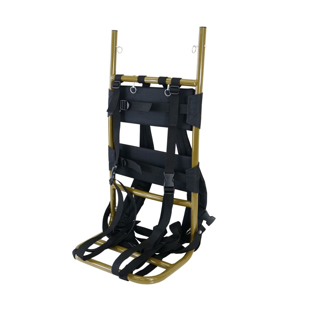 【送料無料】おり釣具 軽量 アルミ 金次郎の背負子(しょいこ)Ｌ カーキ(ori-786560)|背負子 運搬 荷物 海 河 川 キャンプ バッグ 運ぶ 釣り 釣具 道具 遠里 おり