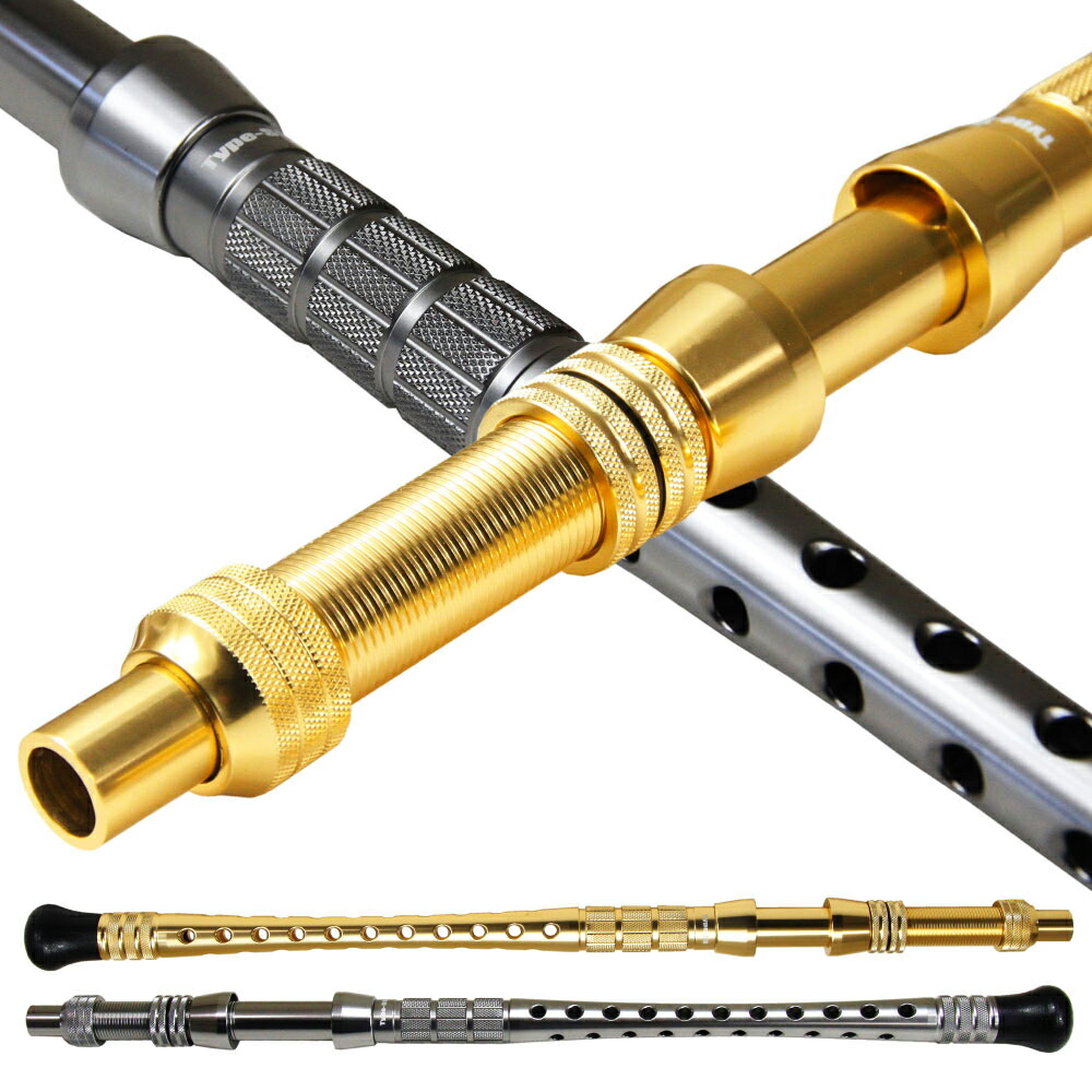 オリジナルアルミバット SS-glゴールド・SS-gmガンメタ 11mm、12mm フェルール付（ori-bss）｜アルミバット フェルール ロングフェルール ロッドカスタム マダイ シマアジ