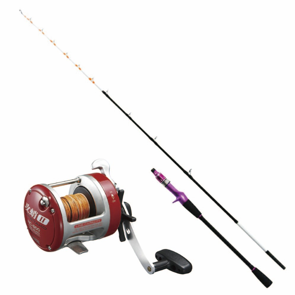 おり釣具 船タコ専用竿 フライデー 船タコ 160＆攻蛸2 PEライン8号50m付セット(ori-funeset708)｜おり釣具 船タコ専用 タコ釣り 船タコ 船釣り タコエギ タコ 明石 東京湾 マダコ セット