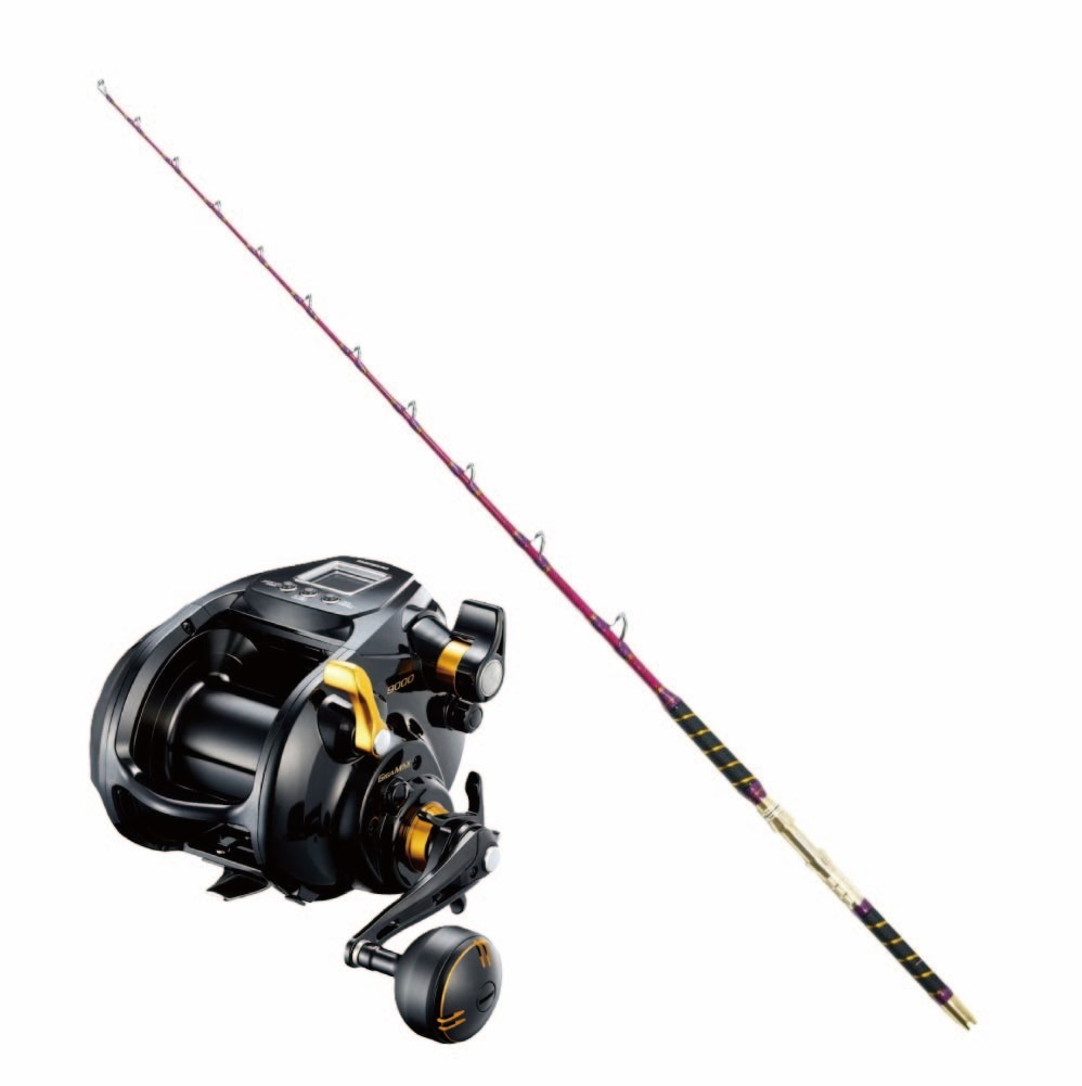 おり釣具オリジナル 大物泳がせパグマイヨセット リアルワンピーススタンディングロッド パグマイヨ STF190(180-400)＆シマノ 22 ビーストマスター 9000 (ori-funeset1014)| おり釣具 沖釣り グラスソリッド 総糸巻き 船竿 船釣り 大物 クエ マグロ キハダ 深海 泳がせ