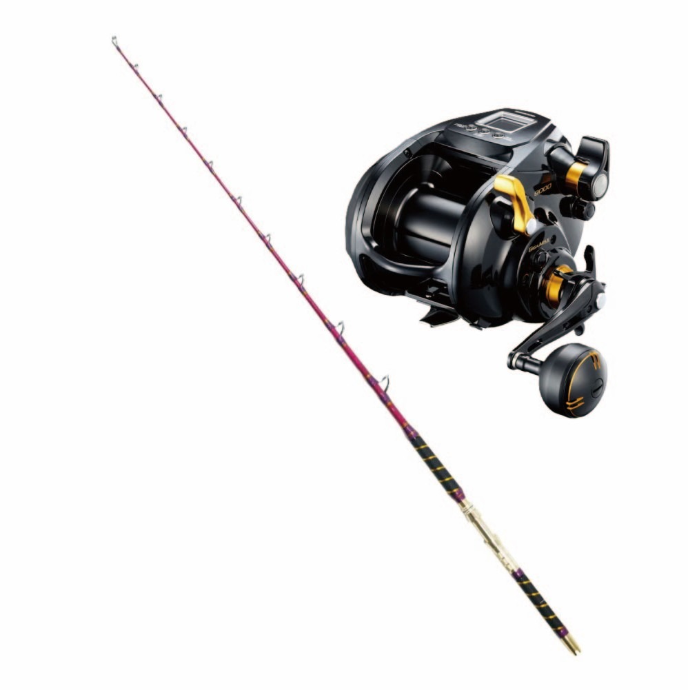 おり釣具オリジナル 大物泳がせパグマイヨセット リアルワンピーススタンディングロッド パグマイヨSTF180(150～350号)＆シマノ 22 ビーストマスター 9000 (ori-funeset1016)| おり釣具 沖釣り グラスソリッド 総糸巻き 船竿 船釣り 大物 クエ マグロ キハダ 深海 泳がせ