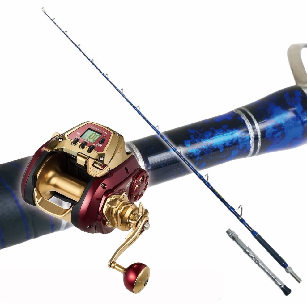 ゴクスペ 二代目 GrandEvo ディープシー 240-500 スプラッシュブルー&ダイワ 電動リール シーボーグ G1800M-RJ（ori-funeset961)｜おり釣具 船竿 船釣り 沖釣り 深海釣り 大物釣り キンメ アコウダイ マグロ クエ サブラボウズ イシナギ キハダ