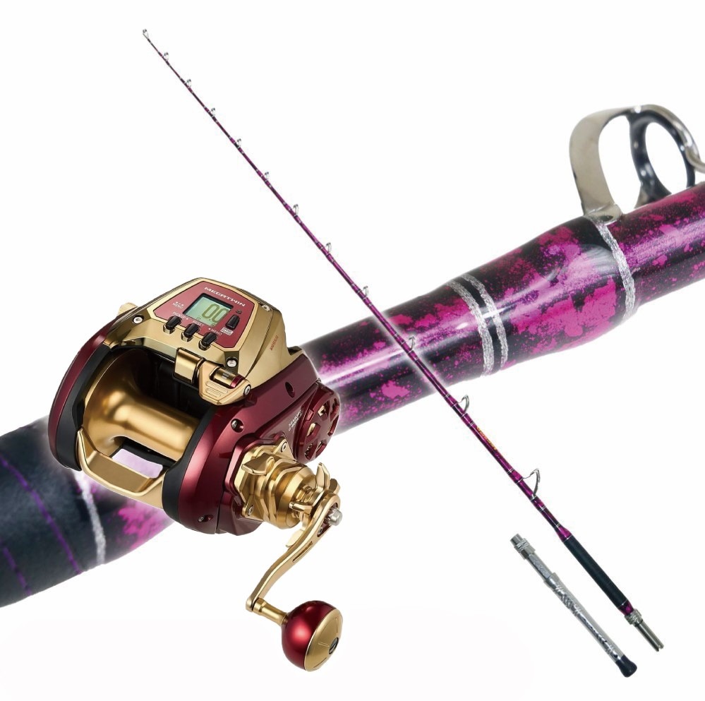 ゴクスペ 二代目 GrandEvo ディープシー 240-500 スプラッシュパープル&ダイワ 電動リール シーボーグ G1800M-RJ（ori-funeset962)｜おり釣具 船竿 船釣り 沖釣り 深海釣り 大物釣り キンメ アコウダイ マグロ クエ サブラボウズ イシナギ キハダ