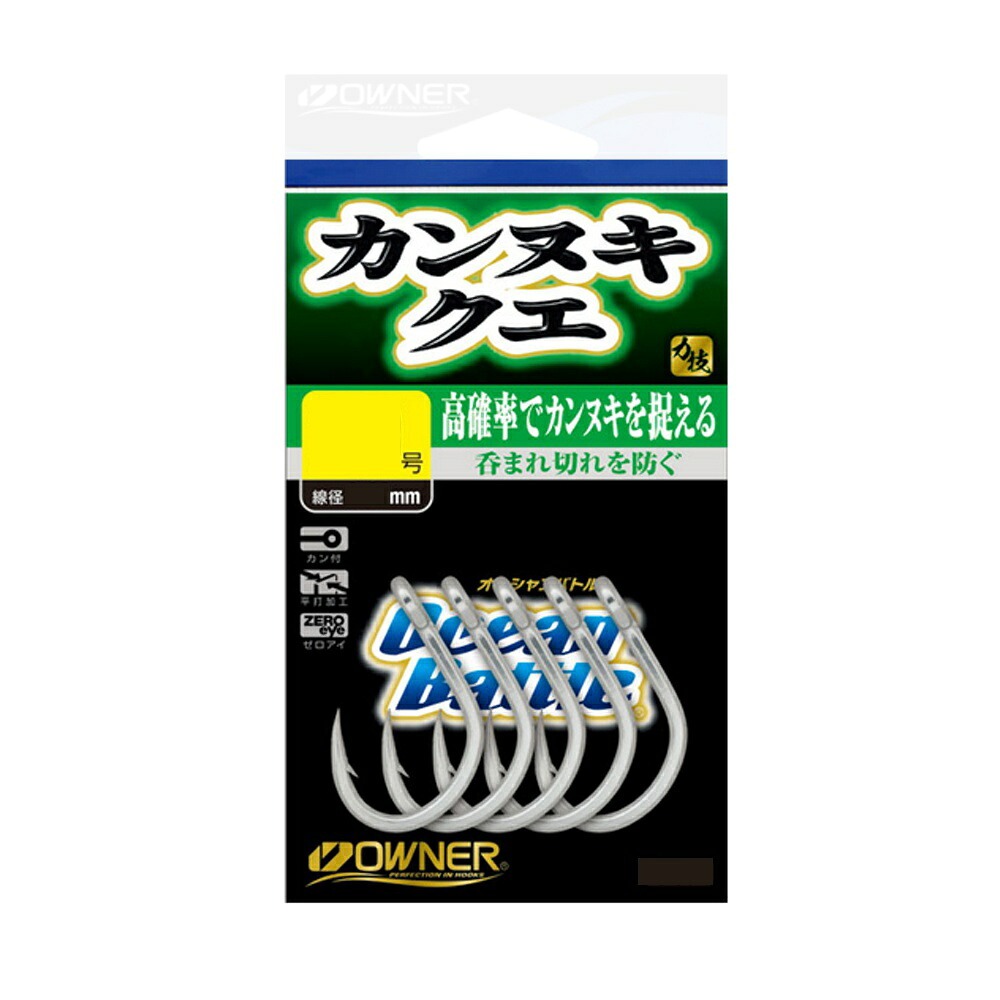 オーナー カンヌキクエ 16号(owner-318481)[M便 1/10] | クエ針 大物釣り針 底物釣り針 磯釣り針 モロコ針 管付針
