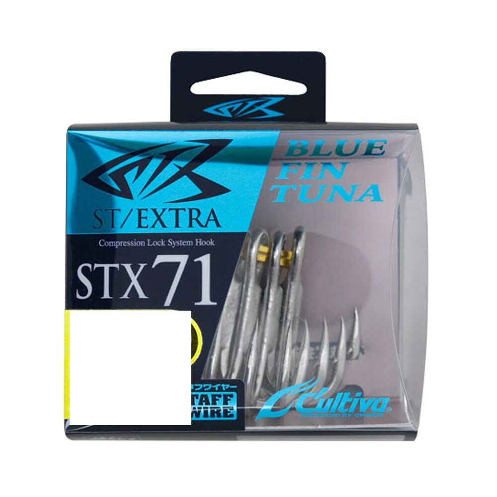 オーナー STX-71 ブルーフィンツナ #3.5/0(owner-243035)｜キャスティング トリプルフック ルアーフック ダイビングペンシル 青物 マグロ マグロキャスティング クロマグロ