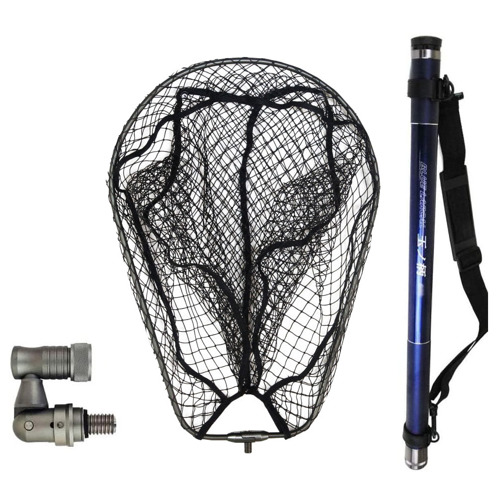 ランディング3点セット BLUE LARCAL 玉ノ柄600+ランディングネットM+ジョイントパーツ (sip-netset04-m)