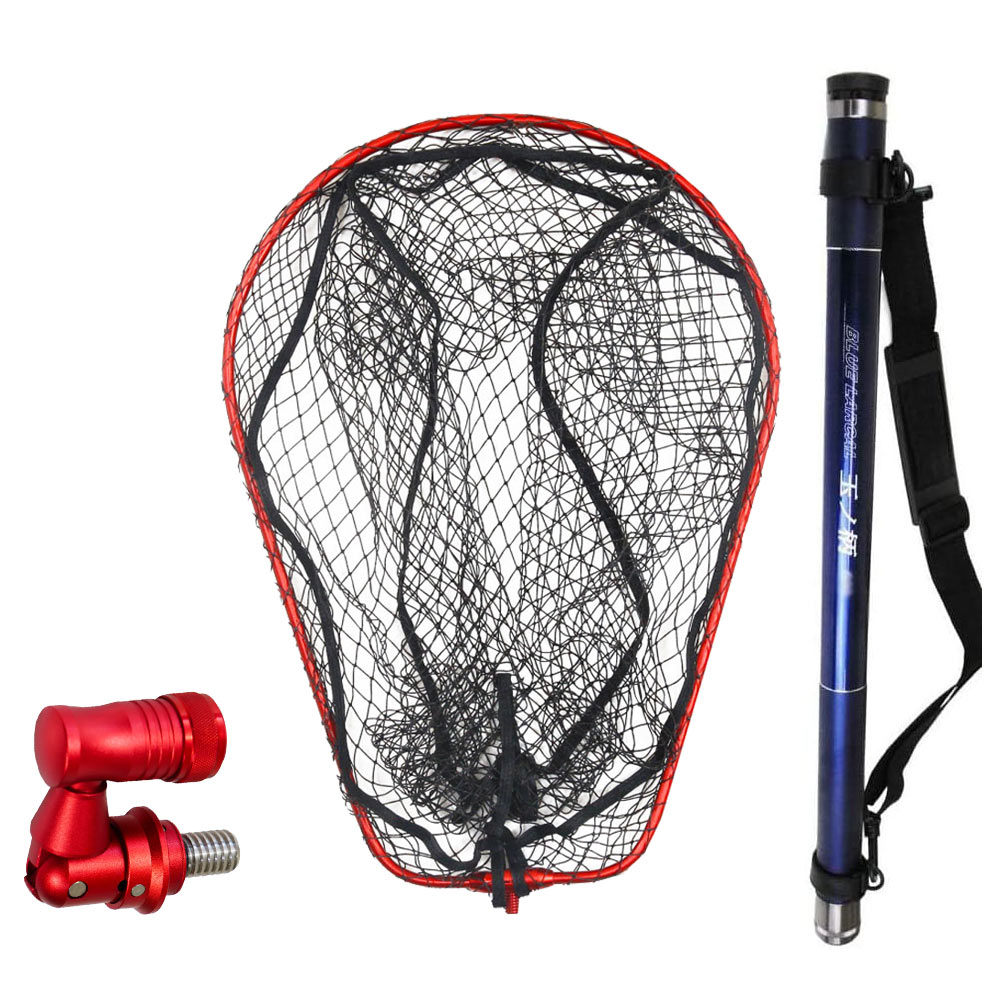 ランディング3点セット BLUE LARCAL 玉ノ柄550+ランディングネットM+ジョイントパーツ (sip-netset05-ｍ)