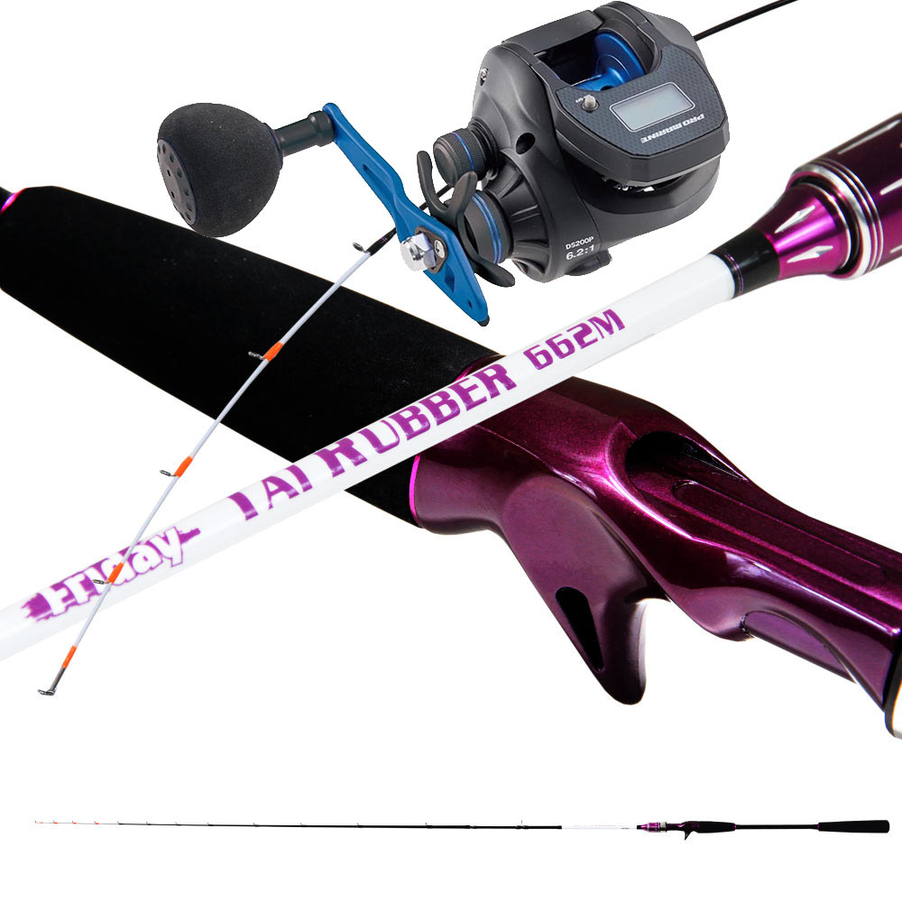 繊細なソリッドティップ！ フライデー タイラバ デジタルスティール セット タイラバロッド ＆ デジタルカウンターリール (tairubberset-31)｜タイラバ ロッド カウンター付き