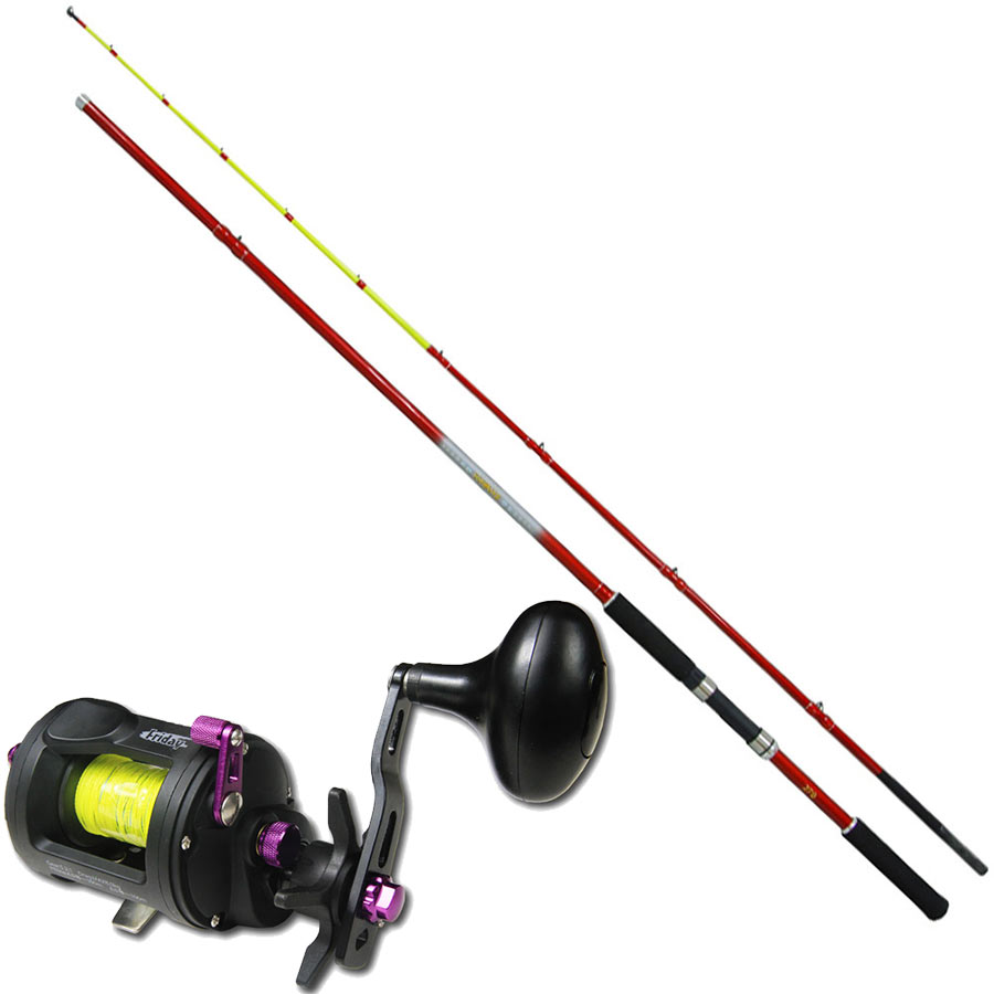 船タコ・堤防タコ釣り入門 ロッド＆リールセット タコVX２ 180 ＆ 両軸リール 攻蛸2 PEライン8号50m付 (takoset-28)｜蛸 タコ 釣り 兼用 オカッパリ 防波堤 波止 船釣り