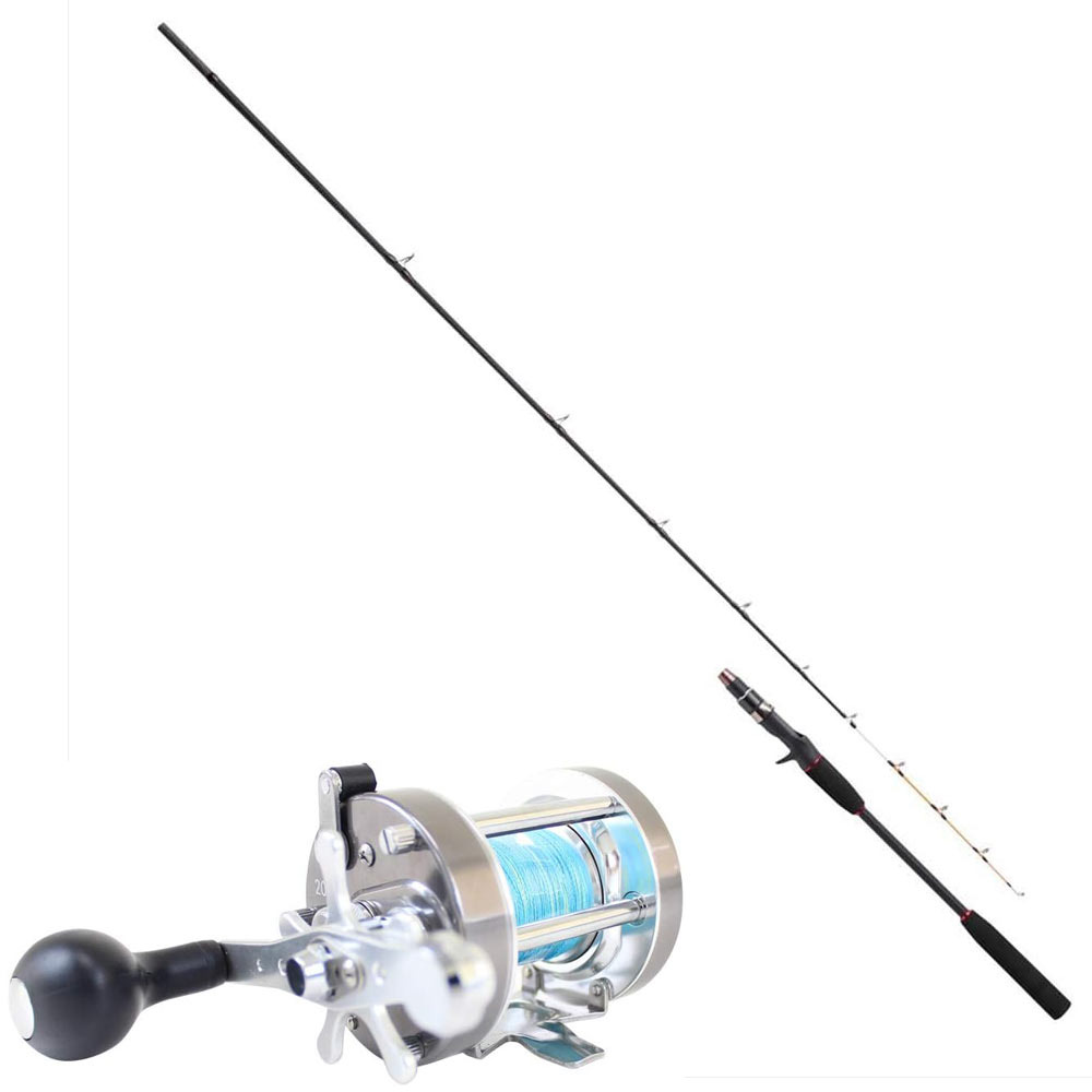 バトルクロス船タコ 165H ＆ タコ専用両軸リール PEAKS 200T PE4号100ｍ付 ロッド＆リール セット (takoset-47)｜タコ釣り 船タコ 船釣り タコエギ タコ 明石 マダコ セット