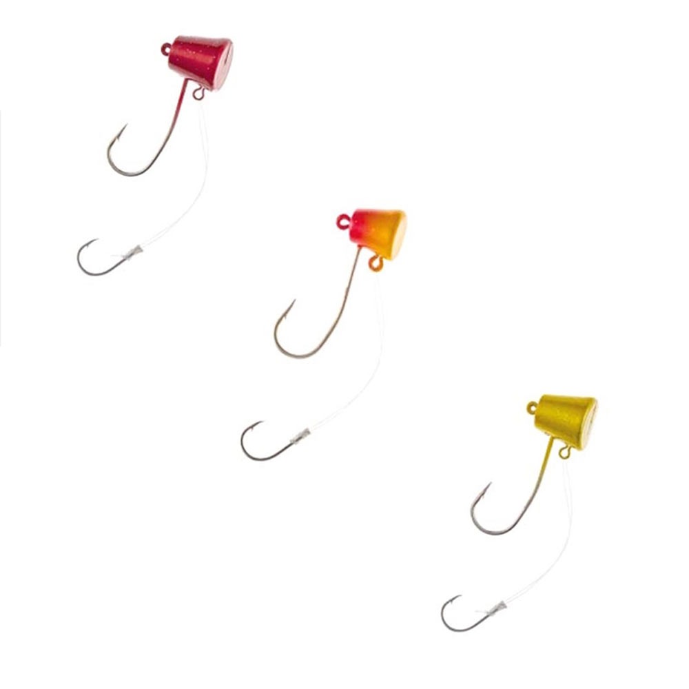 PROMARINE CLA013-8 サイコブレイズテンヤ 8号 3点セット【ゴールド、レッド、ピンクゴールド】(ten8set-01)[M便 1/6]｜タイテンヤ ヒトツテンヤ 真鯛 マダイ 鯛