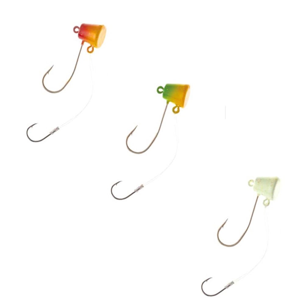 PROMARINE CLA013-8 サイコブレイズテンヤ 8号 3点セット【レッドゴールド、グリーンゴールド、グロー】(ten8set-02)[M便 1/6]｜タイテンヤ ヒトツテンヤ 真鯛 マダイ 鯛