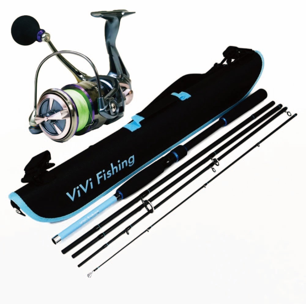 シーバスセット 9005M ピュアテック ViVi mobile シーバス 9005M＆フライデー3 XE4000 1.5号200m付 (viviset-003)｜ピュアテック シーバス タチウオ チヌ モバイル セット エギ コンパクトロッド スピニングリール 初心者 ビギナー