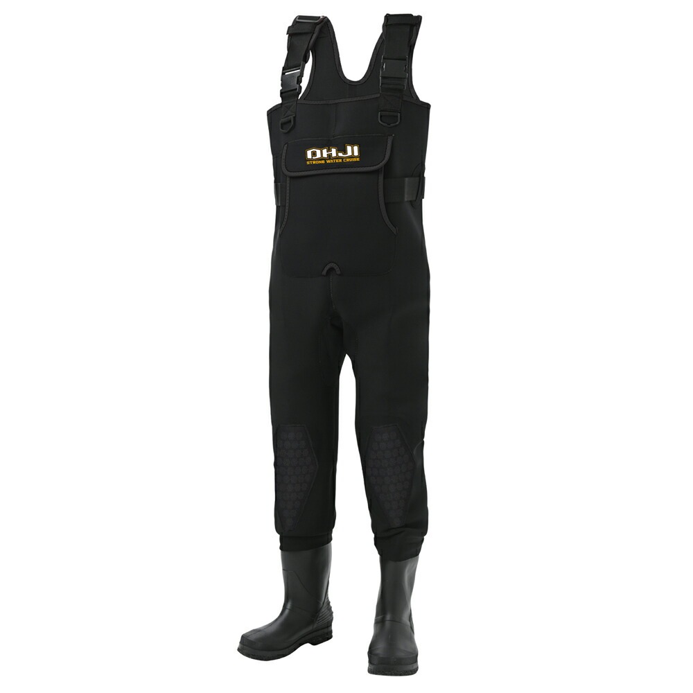 エクセル OH-006F クロロプレーンウェダー(フェルト) Lサイズ(25.5~26cm)(xsell-813748)| 釣り 防水 チェストハイ 水陸両用スーツ 胴長 長靴 ウェダー