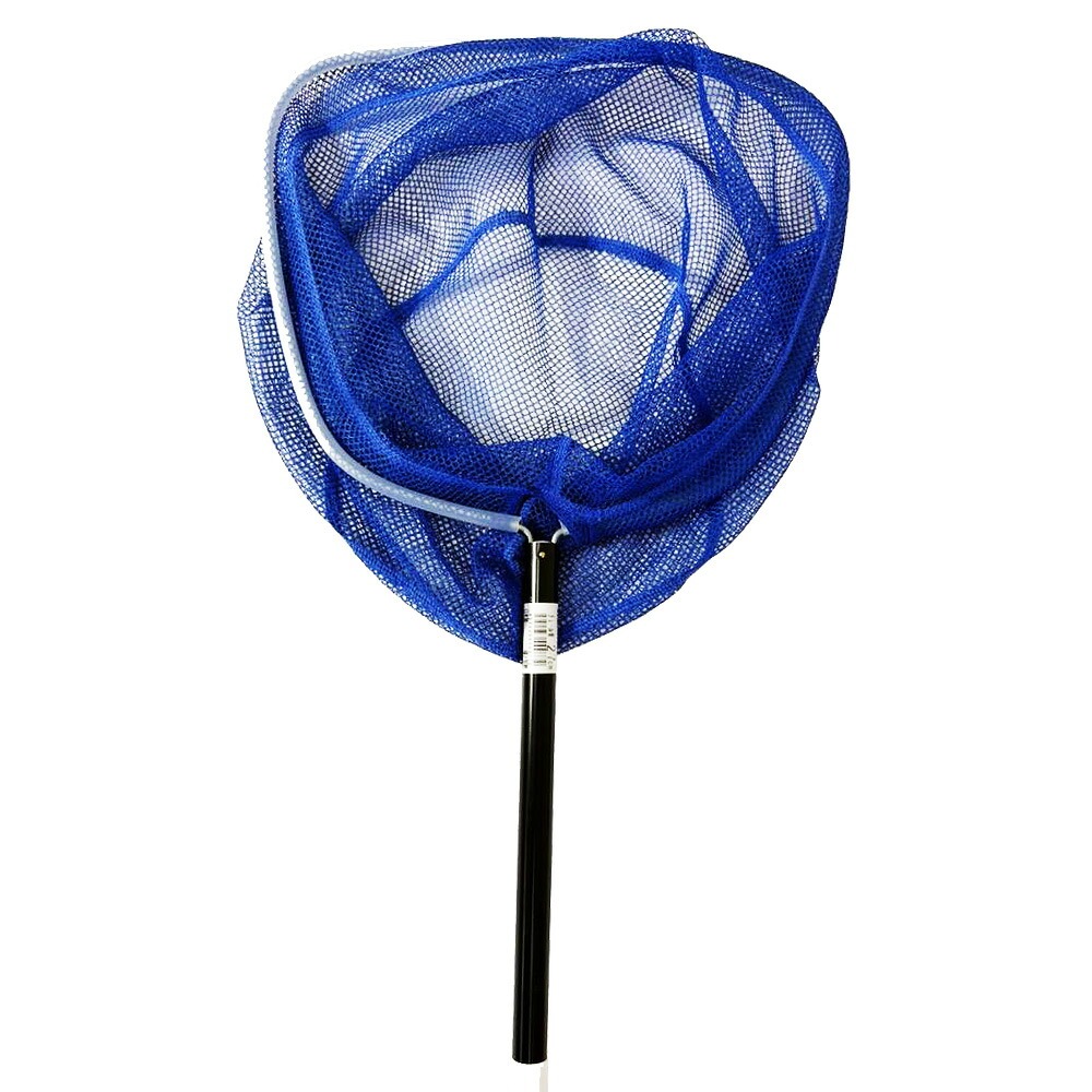 柳井製網 日本製 角パイプ25カバー付 チュール青 27cm(yanai-000772) | 網 玉網 チュール網 ナイロン網