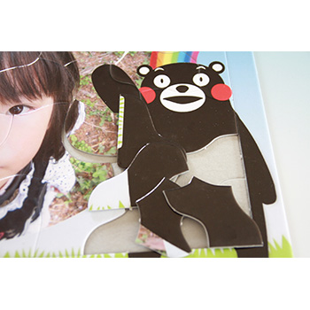 くまモンの飾り枠で、B4（くも型40ピース）パズルをつくろう