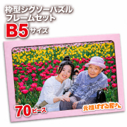 枠型ジグソーパズルB5 70ピース フレームセット