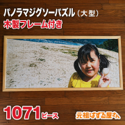 パノラマジグソーパズル大型　1071ピース　木製フレーム付き