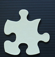 特注パズル 白アクリルにラミネート印刷 285*399mm 12ピース×2(2画像) 、至急発送手数料