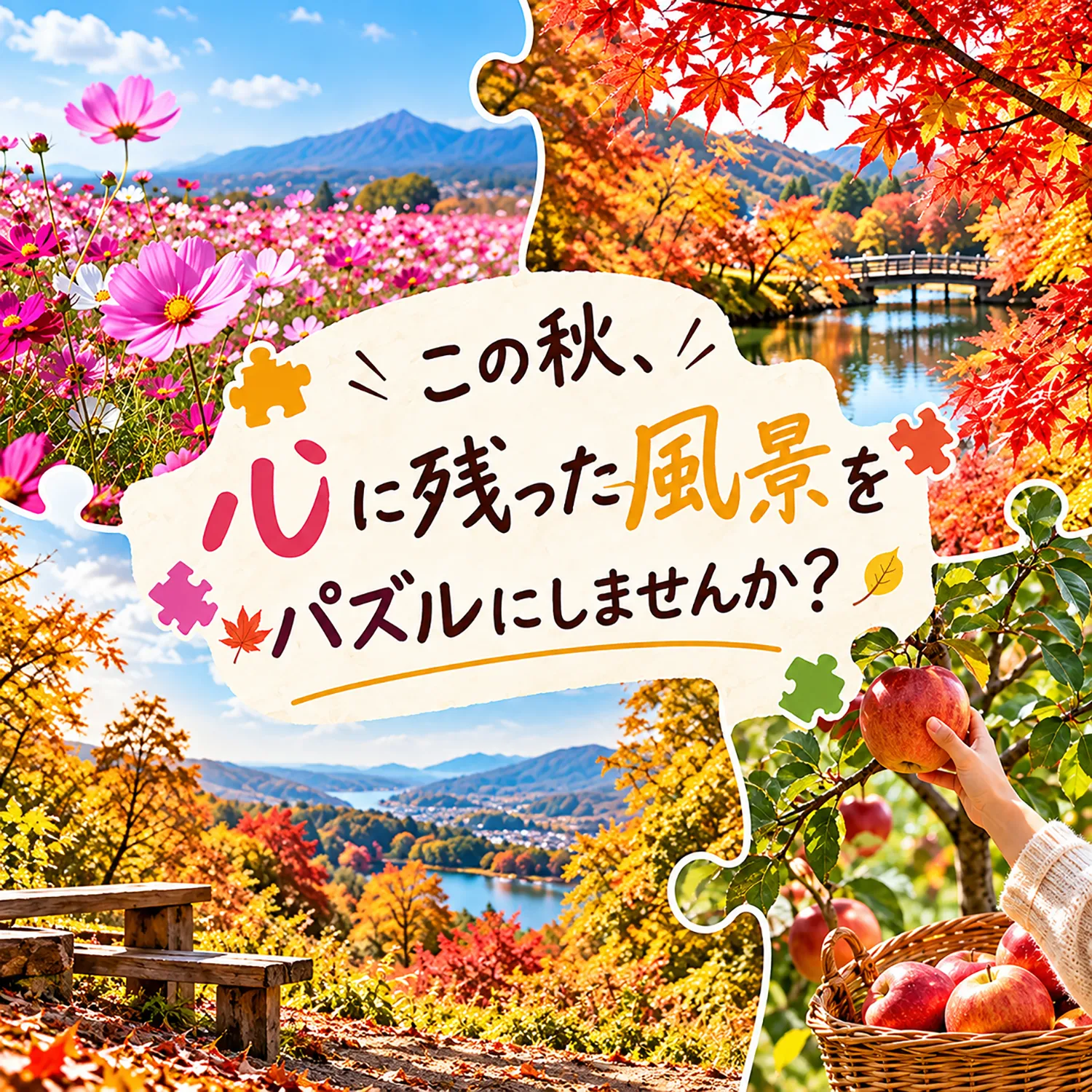 この秋、心に残った風景をパズルにしませんか？