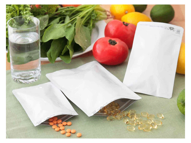 ラミジップ アルミ底開き ホワイトパウチ AL 平袋