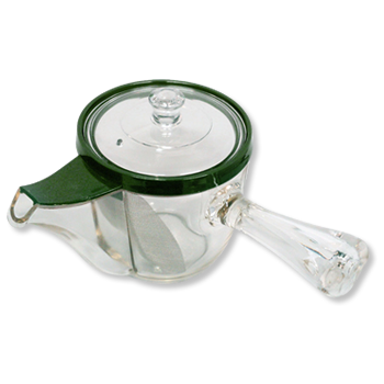 クリア急須　大　グリーン