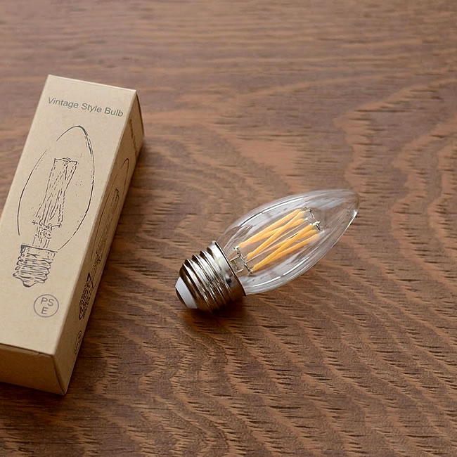 LED電球 E26 シャンデリア型 40W相当 調光対応