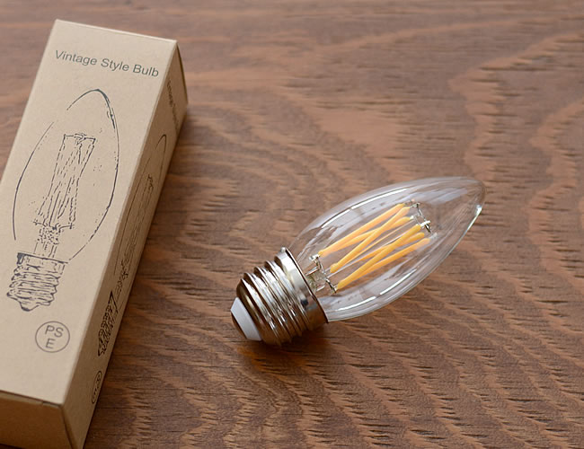 LED電球 E26 シャンデリア型 40W相当 調光対応