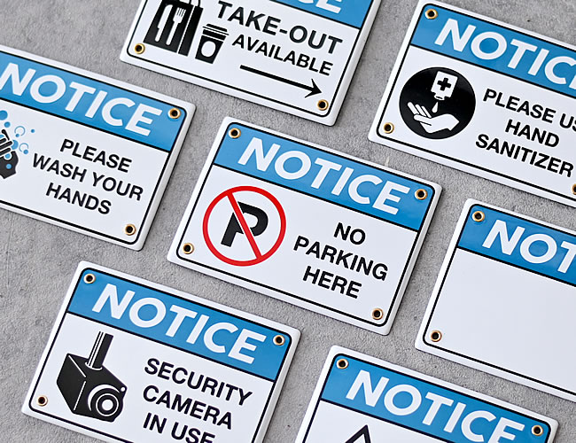 （SALE）エナメル ノーティスサイン  *