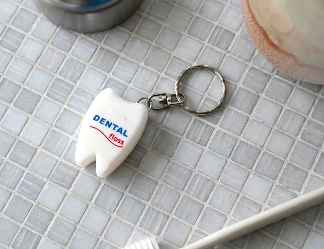 デンタルフロス キーホルダー 2個セット *