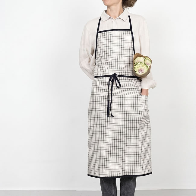 fog linen work パイピングエプロン  ジェン *