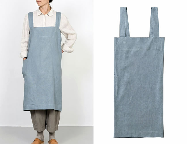 fog linen work スクエア クロスエプロン クレール *